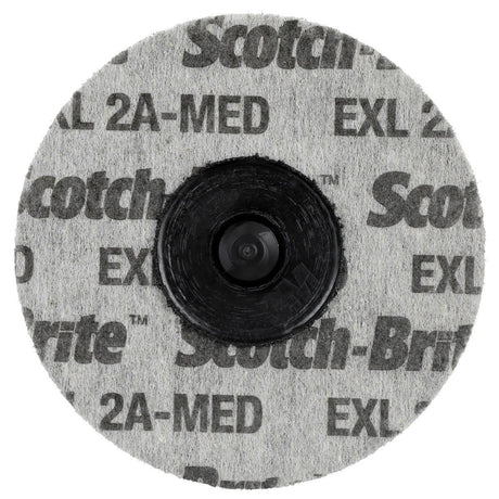 3M XL-UR Scotch-Brite Roloc EXL Unitized Wheel, TR Attachment, Aluminum Oxide, 2 in, 2A Medium, Gray (7100000860) (15 Pack)