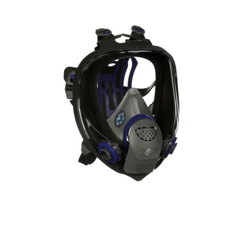 3M 89424 Ultimate FX Full Facepiece Reusable Respirator, Six-Strap Harness, Cool Flow Valve, Passive Speaking Diaphragm, Large, Black (FF-403) (7100001847)  - (4Pack)