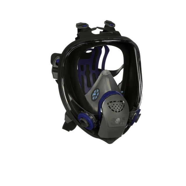 3M 89424 Ultimate FX Full Facepiece Reusable Respirator, Six-Strap Harness, Cool Flow Valve, Passive Speaking Diaphragm, Large, Black (FF-403) (7100001847)  - (4Pack)