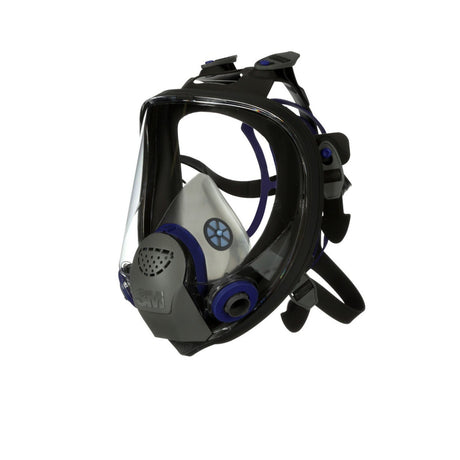 3M 89424 Ultimate FX Full Facepiece Reusable Respirator, Six-Strap Harness, Cool Flow Valve, Passive Speaking Diaphragm, Large, Black (FF-403) (7100001847)  - (4Pack) - 2