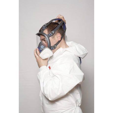3M 89424 Ultimate FX Full Facepiece Reusable Respirator, Six-Strap Harness, Cool Flow Valve, Passive Speaking Diaphragm, Large, Black (FF-403) (7100001847)  - (4Pack) - 7