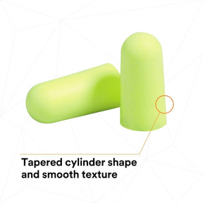 3M 391-1005 E-A-R Yellow Foam Disposable Earplugs Refill Bottle, Uncorded, NRR 33 dB, Large (7100001858) (1600 Pack)