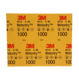 3M 401Q 02034 Wetordry Abrasive Sheet, 1000 Grit Wet/Dry Silicon Carbide Black, 9 in x 11 in (7100003726) (250 Pack) - 7