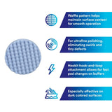 3M Perfect It Hookit Ultrafine Foam Polishing Pad, Waffle Face, Blue, 8 in (05733) (7100003841)  - (6Pack) - 8