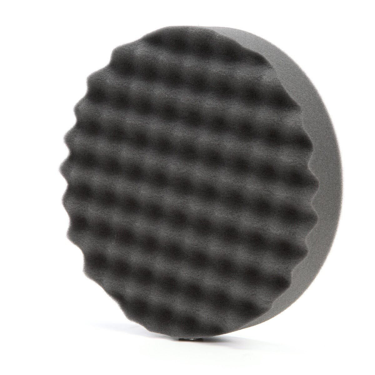 3M 05738 Hookit Foam Polishing Pad, Single Sided, Black, Waffle Face, Hook and Loop, 8 in (7100003842)  - (6Pack) - 2