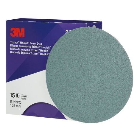 3M 443SA 30662 Trizact Hookit Foam Disc, P5000, Blue, 6 in (7100003887) (60 Pack) - 10