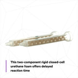 3M Rigid Pillar Foam, Two-Part Urethane Closed-Cell Expanding, 200 mL Cartridge (08458) (7100004037)  - (6Pack) - 7