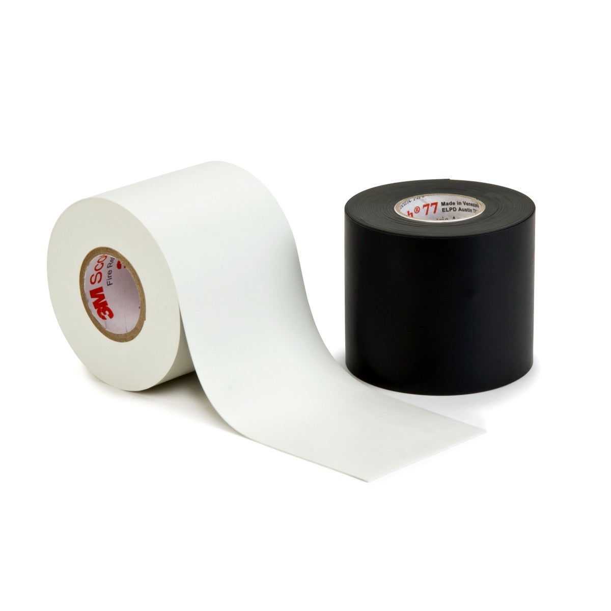 3M Scotch Fire-Retardant Electric Arc Proofing Tape 77, Black, 3 in x 20 ft (77B-3X20FT) (7100004701)  - (10Pack)