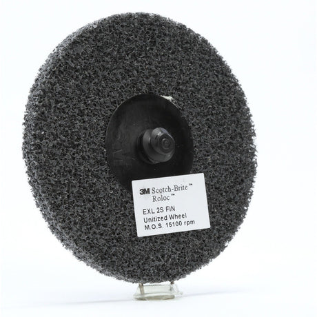 3M XL-UR Scotch-Brite Roloc EXL Unitized Wheel, 2S Fine, TR, 3 in (7100005209) (40 Pack) - 2