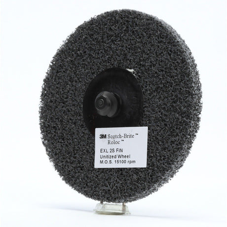 3M XL-UR Scotch-Brite Roloc EXL Unitized Wheel, 2S Fine, TR, 3 in (7100005209) (40 Pack) - 3