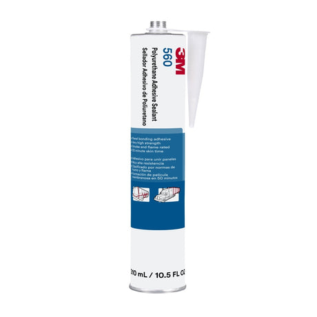 3M 560 Polyurethane Adhesive Sealant, Black, 10.5 oz Cartridge (41597) (7100005901)  - (12Pack)