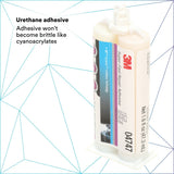 3M 04747 Super-Fast Repair Adhesive, Two-Component Semi-Rigid Urethane, Amber, 47.3 mL/1.6 fl oz Cartridge (7100006276) - 7
