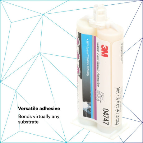 3M 04747 Super-Fast Repair Adhesive, Two-Component Semi-Rigid Urethane, Amber, 47.3 mL/1.6 fl oz Cartridge (7100006276) - 9