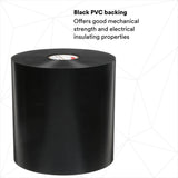 3M Scotchrap Vinyl Corrosion Protection Tape 51, 6 in x 100 ft, Unprinted, Black (7100007740) (4 Pack) - 7