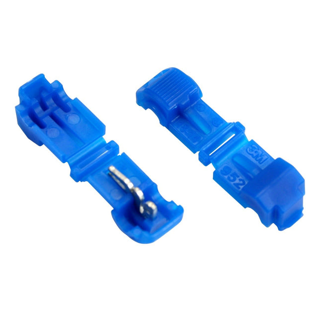 3M 952K-BULK Female QuickSlide Disconnect, T-Tap Nylon Insulated Self-Stripping, 18-14 AWG, Blue (7100008223) (1000 Pack)
