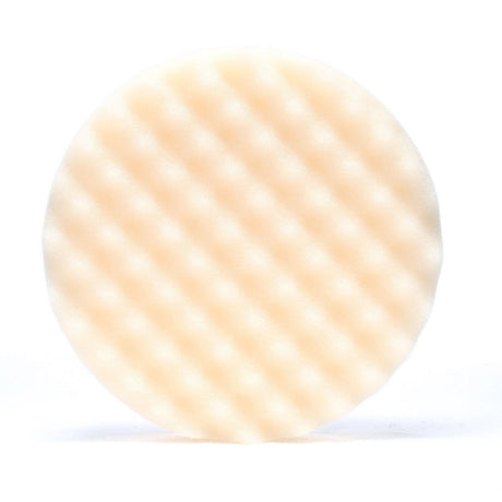 3M Perfect-It Hookit Foam Compounding Pad, Hook and Loop, Waffle, White, 8 in (05737) (7100008771)  - (6Pack)