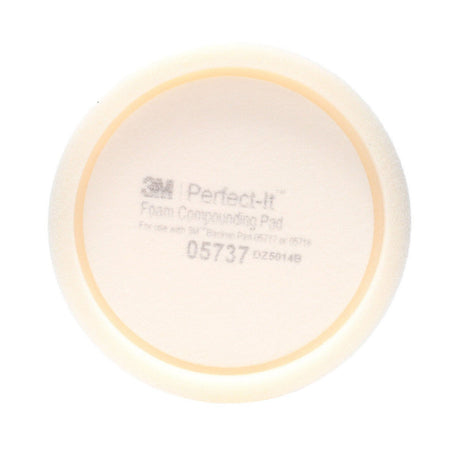 3M Perfect-It Hookit Foam Compounding Pad, Hook and Loop, Waffle, White, 8 in (05737) (7100008771)  - (6Pack) - 4
