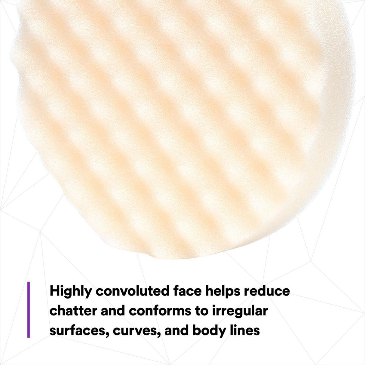 3M Perfect-It Hookit Foam Compounding Pad, Hook and Loop, Waffle, White, 8 in (05737) (7100008771)  - (6Pack) - 8