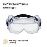 3M 40301-00000-10 Centurion Impact Safety Goggles 452AF, Clear Anti-Fog Lens (7100009575)  - (10Pack) - 2