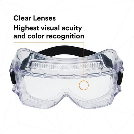 3M 40301-00000-10 Centurion Impact Safety Goggles 452AF, Clear Anti-Fog Lens (7100009575)  - (10Pack) - 5