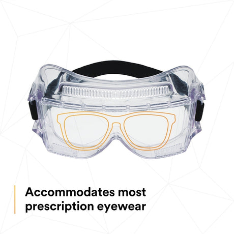 3M 40301-00000-10 Centurion Impact Safety Goggles 452AF, Clear Anti-Fog Lens (7100009575)  - (10Pack) - 7