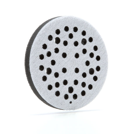 3M 28321 Hookit Soft Interface Disc Pad, Hook and Loop, 44 Holes, Black, 5 in x 1/2 in (7100009658) (10 Pack) - 3