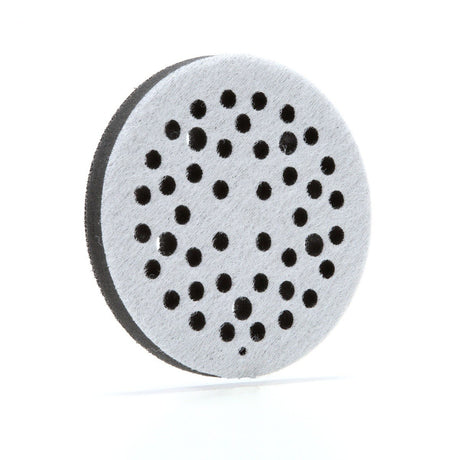 3M 28321 Hookit Soft Interface Disc Pad, Hook and Loop, 44 Holes, Black, 5 in x 1/2 in (7100009658) (10 Pack) - 3