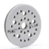3M 28323 Xtract Hookit Interface Disc Pad, Hook and Loop, Gray, 5 in x 1/2 in x 3/4 in, 31 Holes (7100009701) (10 Pack) - 2