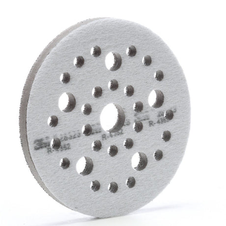3M 28323 Xtract Hookit Interface Disc Pad, Hook and Loop, Gray, 5 in x 1/2 in x 3/4 in, 31 Holes (7100009701) (10 Pack) - 2