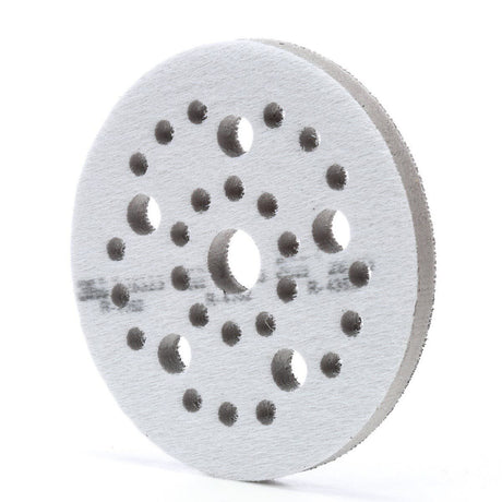 3M 28323 Xtract Hookit Interface Disc Pad, Hook and Loop, Gray, 5 in x 1/2 in x 3/4 in, 31 Holes (7100009701) (10 Pack) - 3