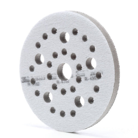 3M 28323 Xtract Hookit Interface Disc Pad, Hook and Loop, Gray, 5 in x 1/2 in x 3/4 in, 31 Holes (7100009701) (10 Pack) - 3
