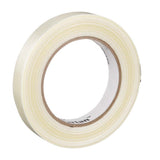 3M 8934 Tartan Filament Tape , Clear, 12 mm x 55 m, 4 mil, Model Number: -12MMX55M (7100009809) (72 Pack)
