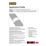 3M 8934 Tartan Filament Tape , Clear, 12 mm x 55 m, 4 mil, Model Number: -12MMX55M (7100009809) (72 Pack) - 3