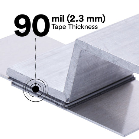 3M 4991 VHB Double Sided Acrylic Foam Tape, Gray, 90 mil, 1 in x 36 yd (7100010277) (9 Pack) - 5