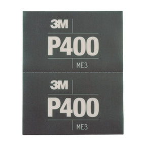 3M 270J 34337 Hookit Flexible Abrasive Hand Sheet, P400, 5.5 in x 6.8 in (7100010553) (125 Pack)