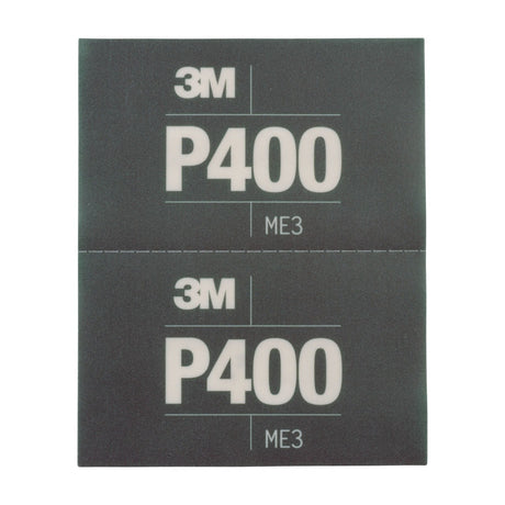 3M 270J 34337 Hookit Flexible Abrasive Hand Sheet, P400, 5.5 in x 6.8 in (7100010553) (125 Pack)
