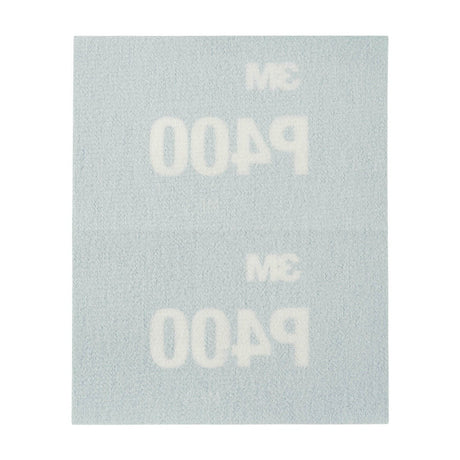 3M 270J 34337 Hookit Flexible Abrasive Hand Sheet, P400, 5.5 in x 6.8 in (7100010553) (125 Pack) - 3