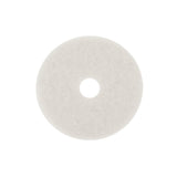 3M 4100 White Super Polish Pad, Fine, White, 11 in (7100010560) (5 Pack)