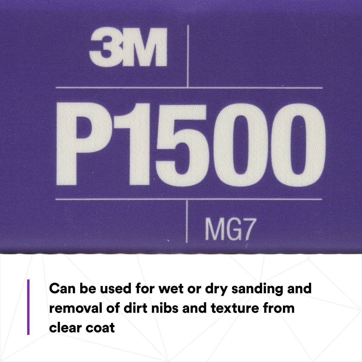 3M 270J 34343 Hookit Flexible Abrasive Sheet, P1500, 5.5 in x 6.8 in (7100010565) (125 Pack) - 9
