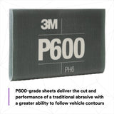 3M 270J 34339 Hookit Flexible Abrasive Sheet, P600, 5.5 in x 6.8 in (7100010566) (125 Pack) - 8
