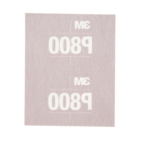 3M 270J 34340 Hookit Flexible Abrasive Hand Sheet, P800, 5.5 in x 6.8 in (7100010567) (125 Pack)