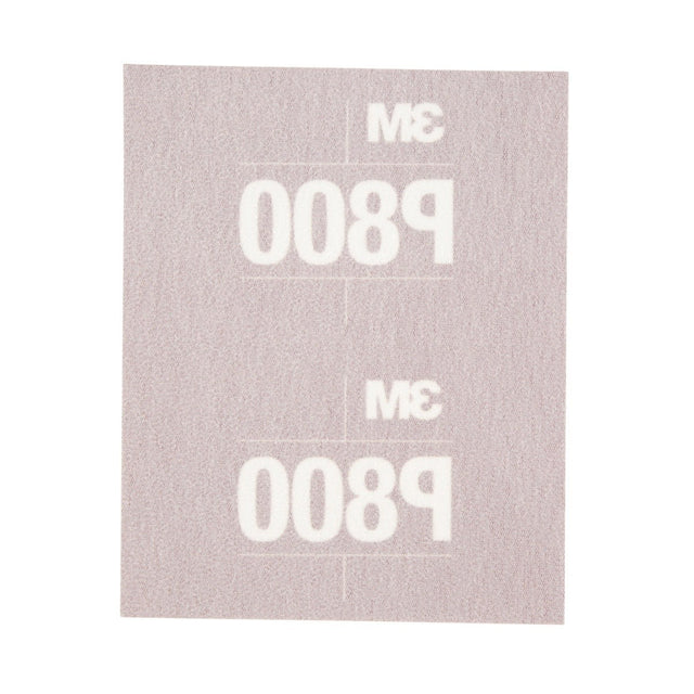 3M 270J 34340 Hookit Flexible Abrasive Hand Sheet, P800, 5.5 in x 6.8 in (7100010567) (125 Pack)