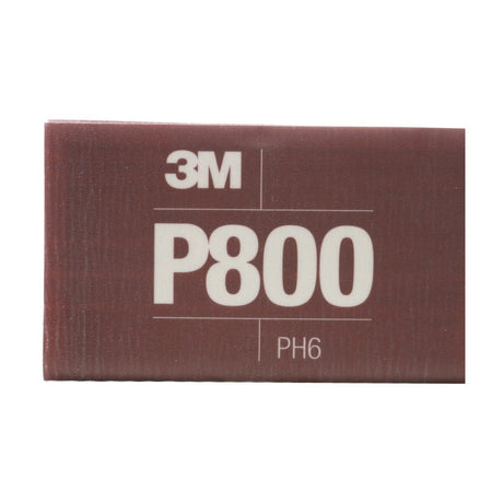 3M 270J 34340 Hookit Flexible Abrasive Hand Sheet, P800, 5.5 in x 6.8 in (7100010567) (125 Pack) - 3