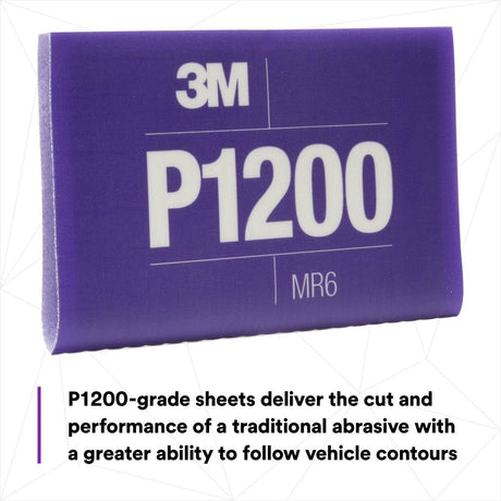 3M 270J 34342 Hookit Flexible Abrasive Sheet, P1200, 5.5 in x 6.8 in (7100010568) (125 Pack) - 10