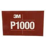 3M 270J 34341 Hookit Flexible Abrasive Sheet, P1000, 5.5 in x 6.8 in (7100010569) (125 Pack) - 7