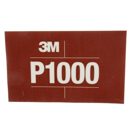 3M 270J 34341 Hookit Flexible Abrasive Sheet, P1000, 5.5 in x 6.8 in (7100010569) (125 Pack) - 7