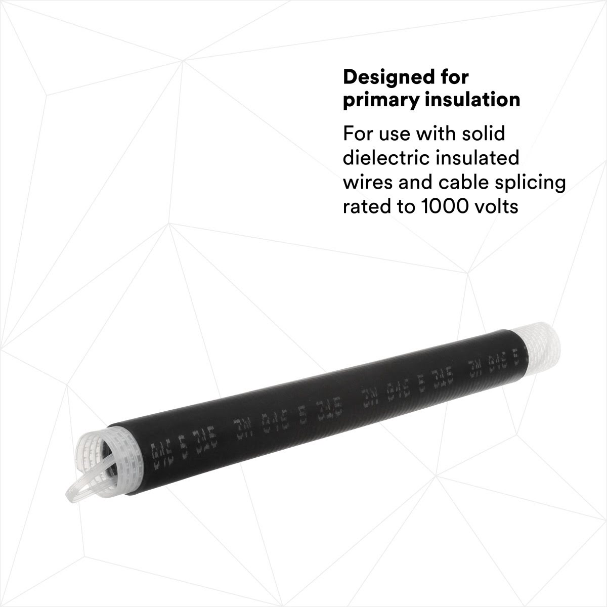 3M 8427-16 Cold Shrink Insulator for Wire and Cable Splices, 1 kV, Black (7100010774)  - (10Pack) - 2