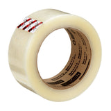 3M 371 Scotch Box Sealing Tape, Industrial Grade Packaging Tape, Clear, 48 mm x 100 m (7100011547) (36 Pack)