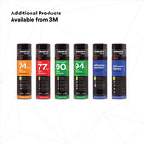 3M 74 Foam Fast CA Spray Adhesive, Low VOC <25%, Orange, 24 fl oz (Net Wt 19 oz) (74) (7100014104)  - (12Pack) - 10