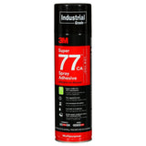 3M 77CA Multipurpose Spray Adhesive Clear Low VOC 25 Percent 24 fl oz Net Wt 18 oz (7100014109) (12 Pack)
